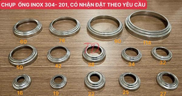 CHỤP ỐNG INOX ĐỦ SIZE