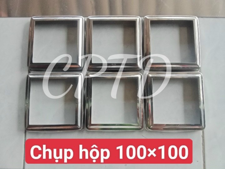 CHỤP VUÔNG 100 INOX304 (VUÔNG NGOÀI TRƠN)