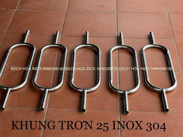 KHUNG TRƠN 25 INOX 304