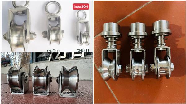 BÁNH XE CỬA CỔNG INOX