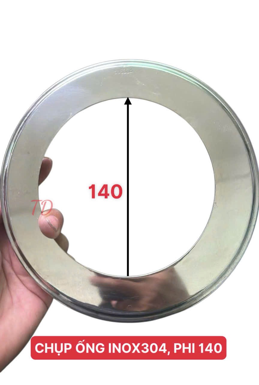 CHỤP ỐNG INOX PHI 140 