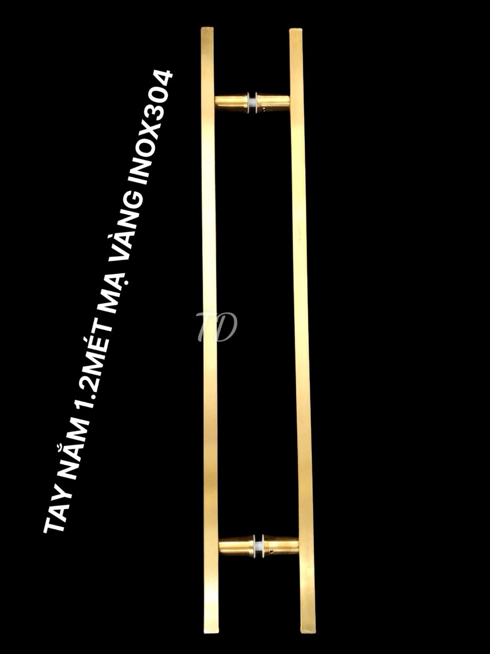 TAY NẮM INOX MẠ VÀNG DÀI 1.2 MÉT