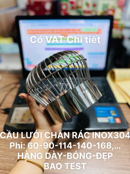 CẦU LƯỚI CHẮN RÁC INOX304, PHI 60- BÓNG DÀY ĐẸP
