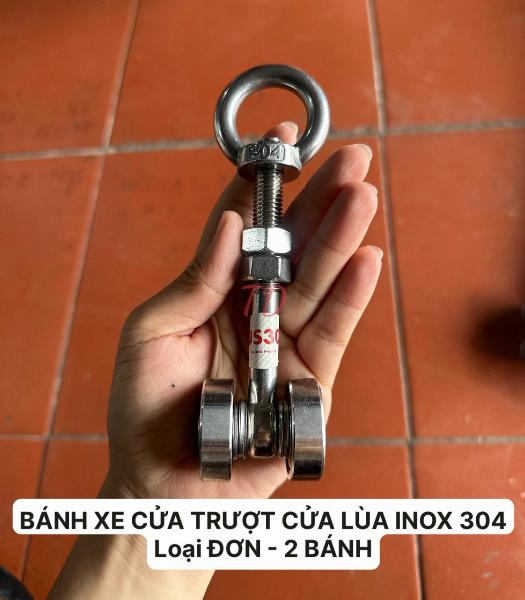 BÁNH XE TREO INOX LOẠI 2 BÁNH INOX304