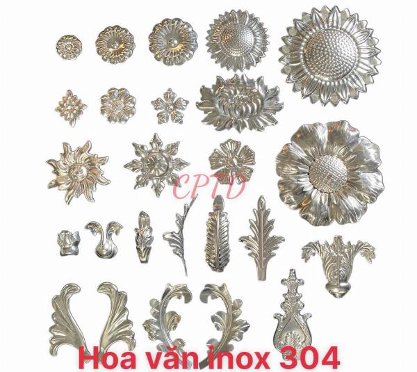 HOA VĂN INOX TRẮNG 304