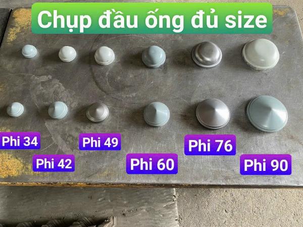 CHỤP ĐẦU ỐNG SẮT ĐỦ SIZE