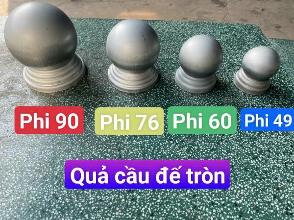 QUẢ CẦU SẮT, ĐẾ TRÒN ĐỦ SIZE