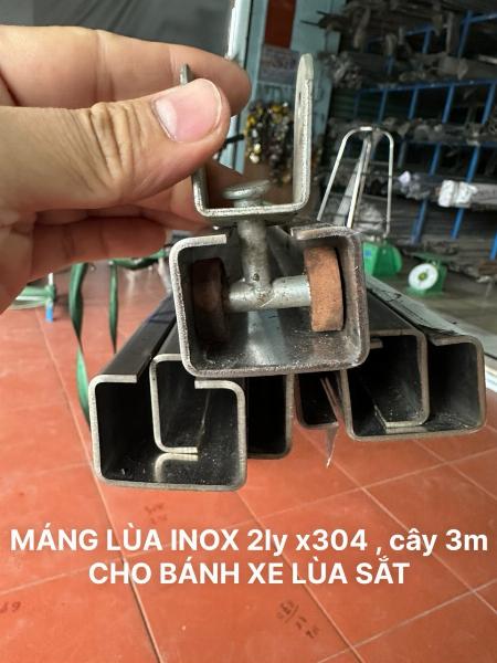MÁNG LÙA BÁNH XE SẮT BẰNG INOX304