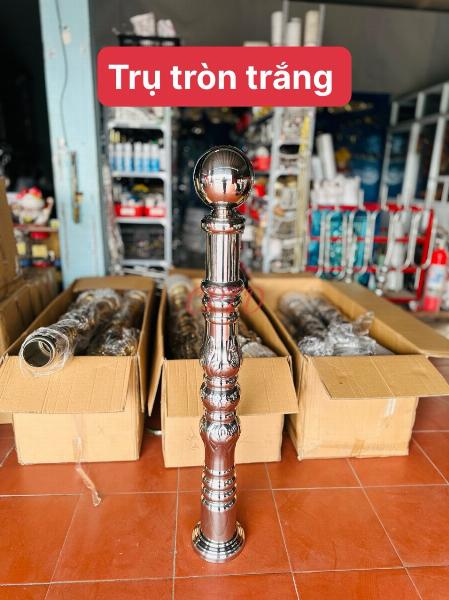 TRỤ TRÒN TRẮNG INOX