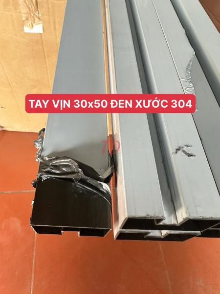 TAY VỊN ÂM KÍNH INOX MÀU ĐEN