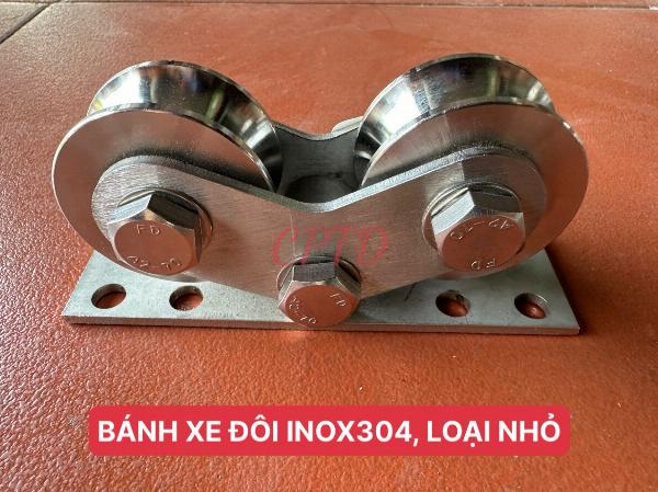 BÁNH XE ĐÔI INOX304, LOẠI NHỎ