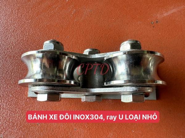 BÁNH XE ĐÔI INOX304, LOẠI NHỎ