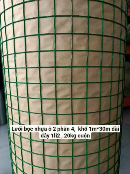 LƯỚI BỌC NHỰA XANH Ô 2.4phân