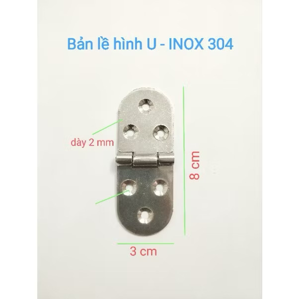 BẢN LỀ HÌNH U INOX304