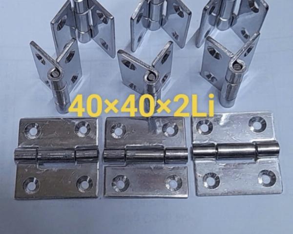 BẢN LỀ 40x40 DÀY 2ly INOX304