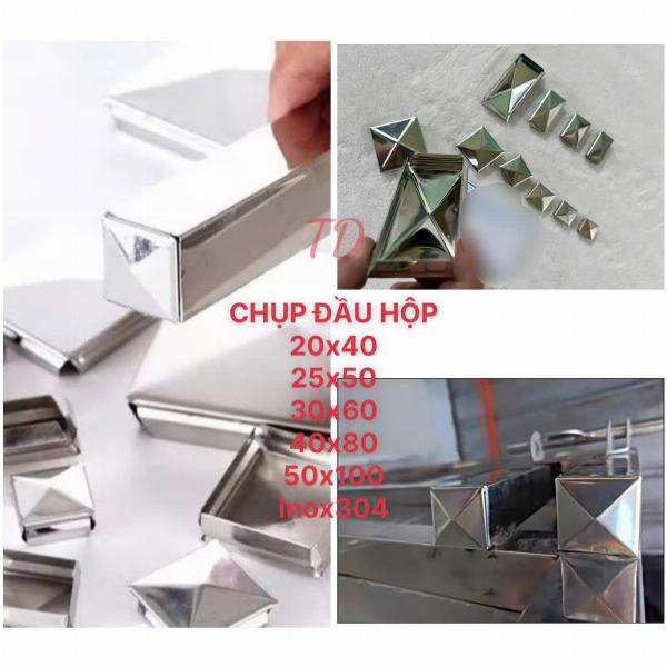 CHỤP ĐẦU HỘP INOX, 20x40