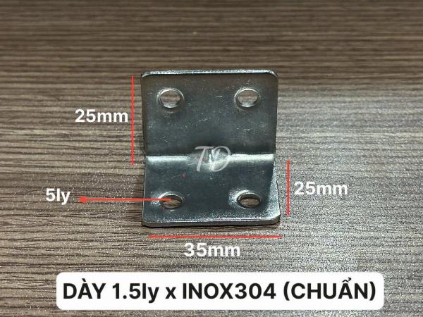 KE INOX 25x35 dày 1.5ly INOX304 (BAO TEST)