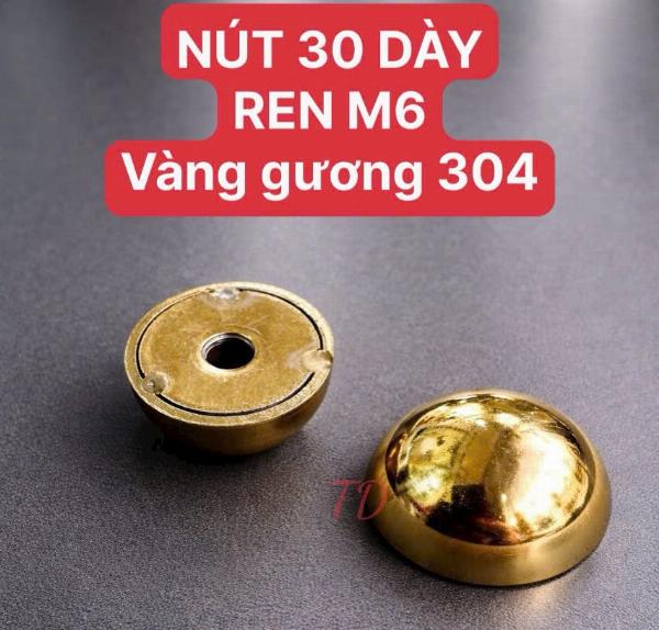 NÚT DÙ CÓ REN TRANG TRÍ CỔNG INOX