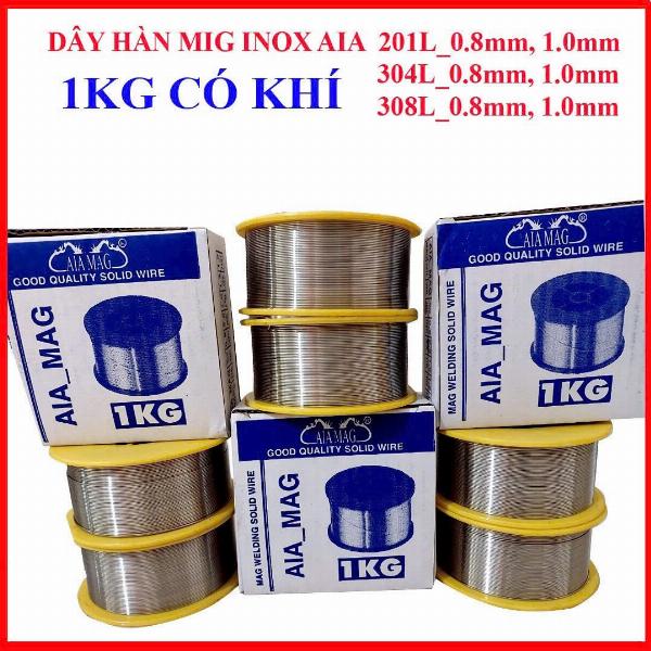 DÂY HÀN MIG AIA 1.0 INOX201L 1Kg CÓ KHÍ