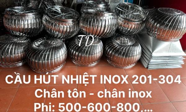 CẦU HÚT NHIỆT PHI 500 FULL INOX 304