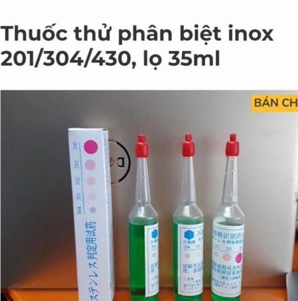 THUỐC THỬ PHÂN BIỆT INOX 201-304-430