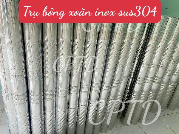 TRỤ BÔNG XOẮN INOX SUS 304