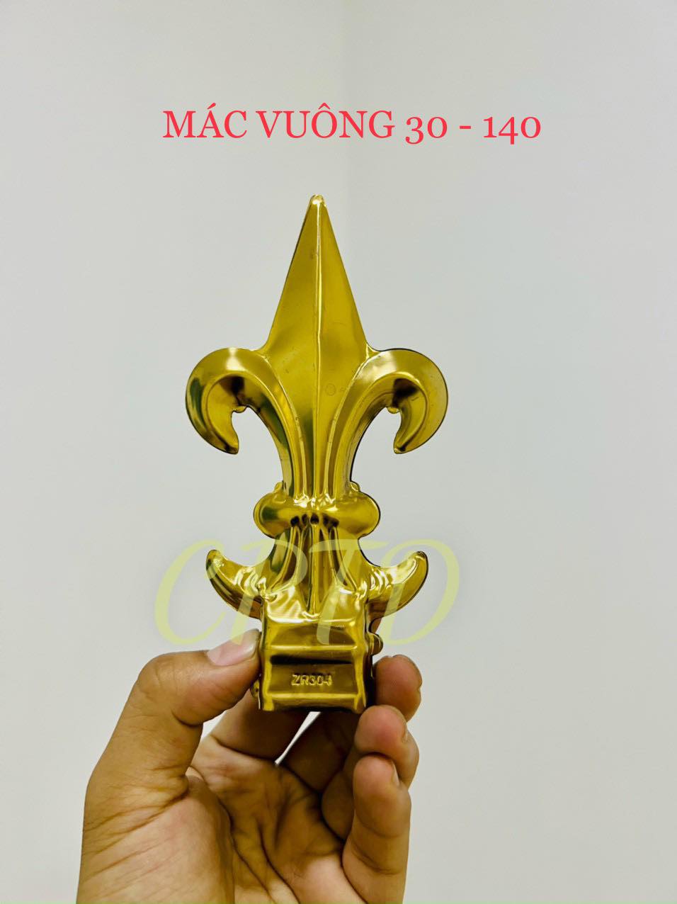 MÁC VUÔNG 30-140 INOX MÀU VÀNG