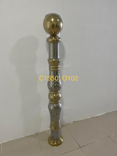 TRỤ TRÒN INOX MÀU VÀNG TRẮNG SUS304