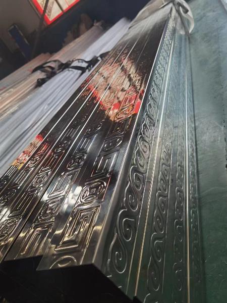 HỘP HOA VĂN INOX MÀU TRẮNG VUÔNG 80, CÂY 6Met