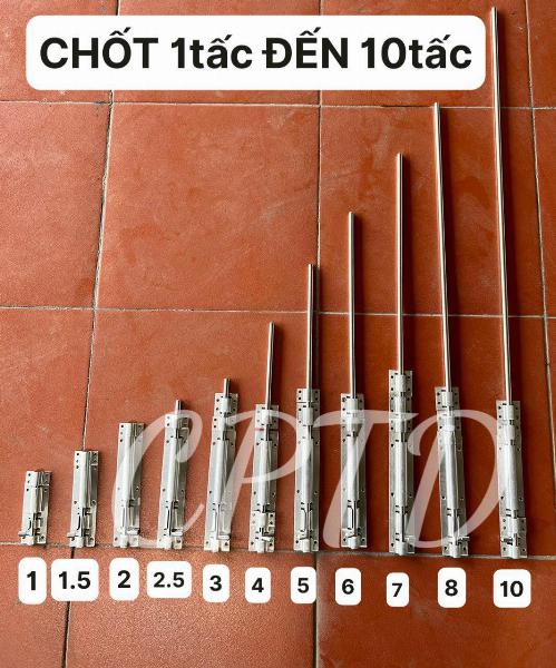 CHỐT 1 TẤC ĐẾN 10 TẤC INOX CAO CẤP