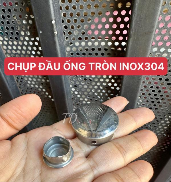 BỊT ĐẦU CÂU INOX TRÒN