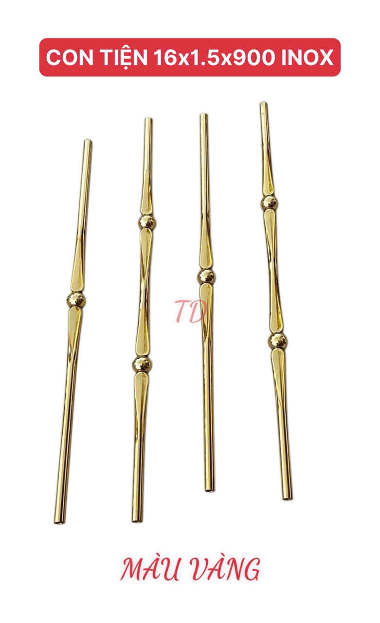 CON TIỆN INOX MÀU VÀNG NEW